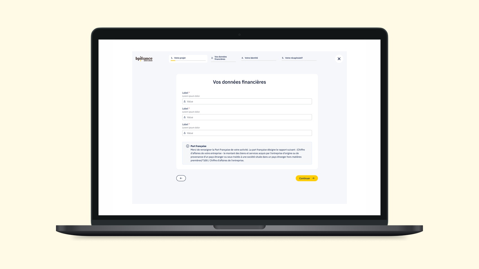 Mockup Formulaires