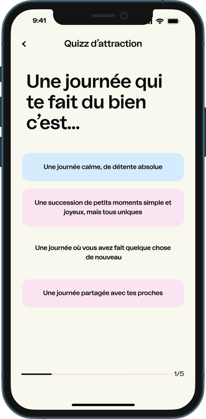 Écran mini-jeu quizz