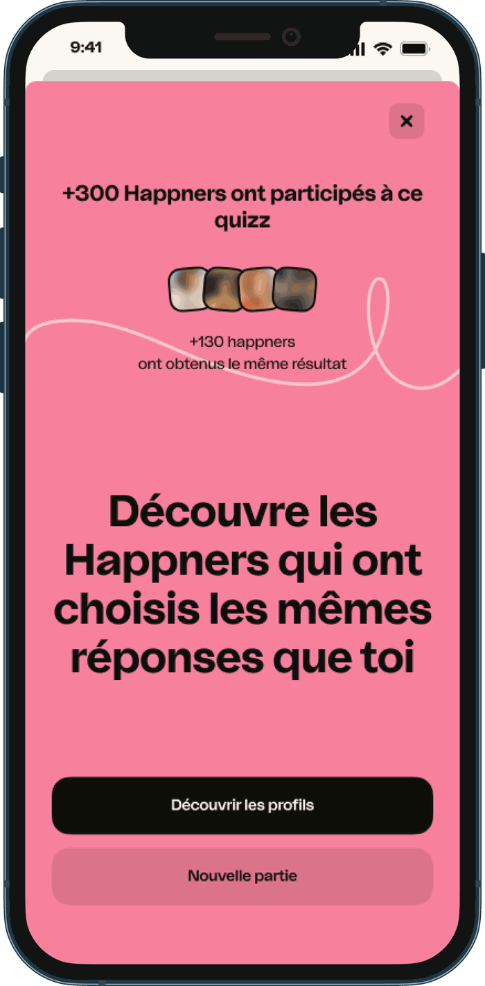 Écran résultat mini-jeu