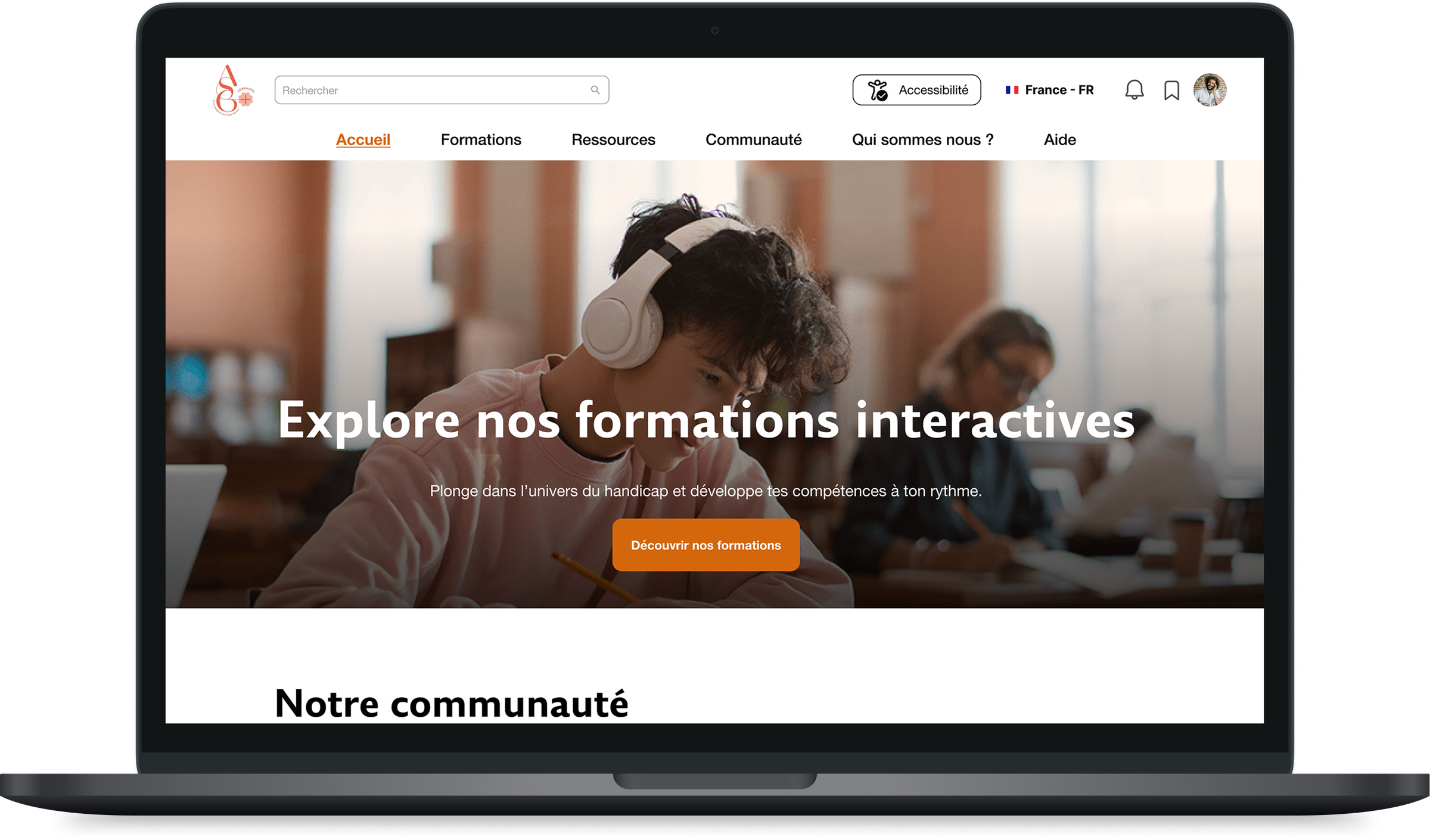 Maquette ASC sur MacBook